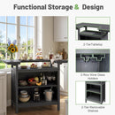 Outdoor Bar Patio Kitchen Island with HDPE & Aluminum Frame by HouseOfZazla