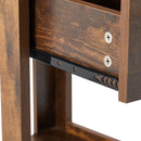 15.75" Rattan End Table With Drawer, Modern Nightstand, Side Table For Living Room, Bedroom by HouseOfZazla