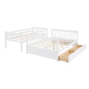 Bunk Bed With Ladders And 2 Storage Drawers by Unique Piece Furniture