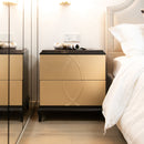 Verona 23" Wide Contemporary Glam Storage Side Table