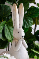 7.5x7x20" Textured Bunny Figurine