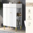 Bathroom Vanity, Combo Cabinet, Bathroom Storage Cabinet, Single Ceramic Sink by HouseOfZazla