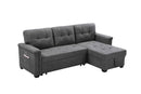 Ashlyn - Reversible Sleeper Sectional Sofa With Storage Chaise, USB Charging Ports And Pocket by HouseOfZazla