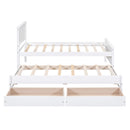 Platform Bed With Trundle And Drawers