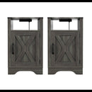 Farmhouse Nightstand, Charging Station & Storage by HouseOfZazla