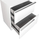 2 Drawer Nightstand, Bedside Table - White by HouseOfZazla