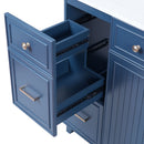 Bathroom Vanity With Sink, Soft Close Doors, Adjustable Shelves by HouseOfZazla