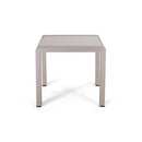 Cape Coral Contemporary Side Table With Frosted Glass Top by HouseOfZazla