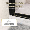 Semi Frameless Bifold Pivot Shower Door, Reversible Installation by HouseOfZazla