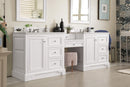 James Martin De Soto 94" Double Bathroom Vanity, Bright White