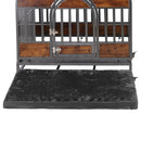 37in Heavy Duty Dog Crate, Furniture Style Dog Crate with Removable Trays and Wheels for High Anxiety Dogs