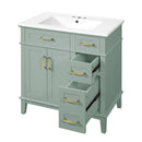 Modern Bathroom Vanity With Sink, Storage Cabinet, Soft Close Doors, Deep & Standard Drawers by HouseOfZazla