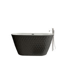Freestanding Bathtub With Diamond Pattern Design by HouseOfZazla