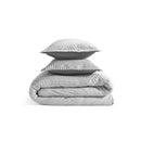 BedGear Performance Duvet Set, King - Grey/Racetrack