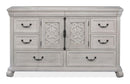 Bronwyn - Drawer Dresser With Shaped Mirror - Alabaster by Unique Piece Furniture