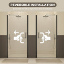 27-28" W × 72" H Frameless Pivot Shower Door by HouseOfZazla