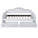 Upholstered Daybed With LED Lights And 2 Drawersme