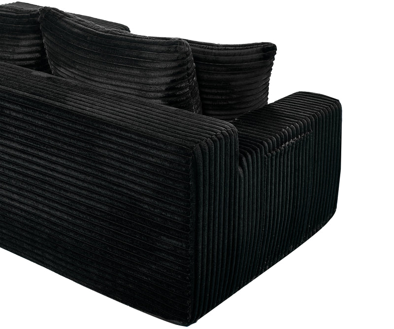 94.06 Inch Right Chaise L Shaped Boneless Cloud Sectional Sofa, photo 9 of 9