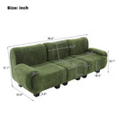 3 Seater Sofa Couch With Curved Armrests by HouseOfZazla