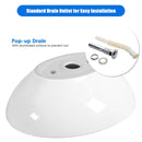 Oval Bathroom Basin Ceramic Vessel Sink by LJGDeals