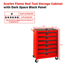 Rolling Metal Tool Chest with 6 Drawers, 20" Steel Storage Cabinet by HouseOfZazla