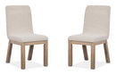 Ainsley - Upholstered Host Side Chair (Set of 2) - Cerused Khaki