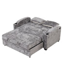 Pull Out Loveseat Sofa With Adjsutable Backrest, 2 Pillows, Cup Holders, USB Ports For Living Room by HouseOfZazla