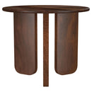Columbo - 3 Piece Coffee And End Table Set With Round Tops - Brown by HouseOfZazla