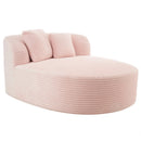 Modern Chaise Lounge Sofa Boneless Couch With Supportive Pillows