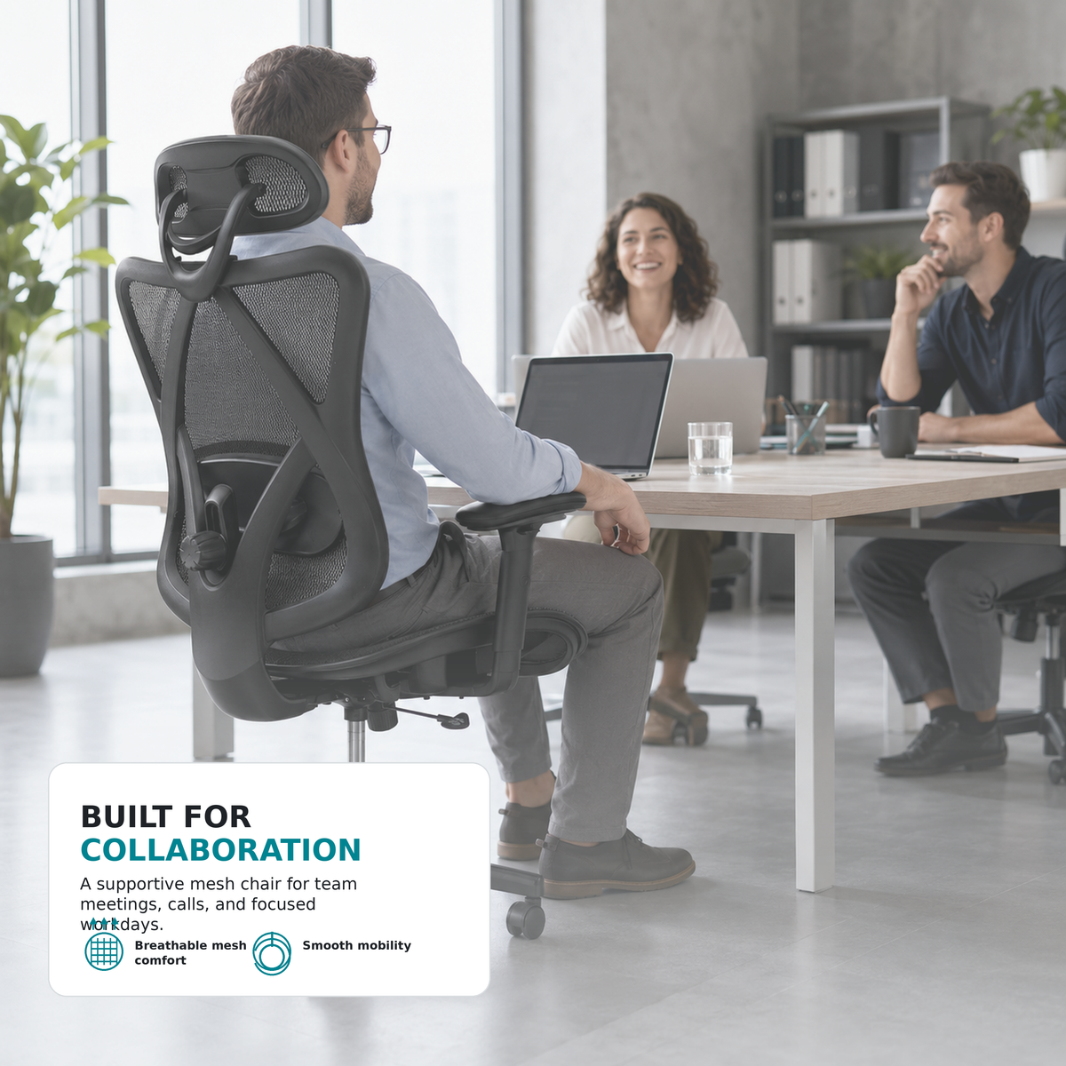 Ergonomic Office Chair with Adjustable Lumbar Support, photo 8 of 10
