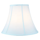 14"W x 11"H White Bell Shantung Lampshade