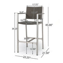 Outdoor Rust Proof Aluminum Barstools (Set of 2)