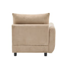 69 in. 3-Piece L Shaped Modular Sectional Sofa Couch with Ottoman