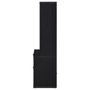 Westpark 3-piece Wall Unit Bookcase Set with USB Black