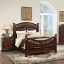 3 Piece Bedroom Set, Traditional Bed With 2 Nightstands by HouseOfZazla