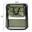 Folding Outdoor Chairs With Storage Bag, Portable Chair For Indoor, Outdoor Camping, Picnics And Fishing by HouseOfZazla