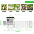 Chicken Coop With Run And Nesting Box by HouseOfZazla