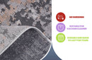 Marfi - 8' X 10' Abstract Area Rug - Gray / Multi by HouseOfZazla