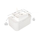 DINA 30" Bathroom Vanity & Sink with Floating Curved Edges and Storage Drawer by HouseOfZazla