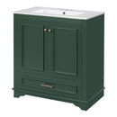 Bathroom Vanity With Sink, Cabinet & 2 Soft Closing Doors & Adjustable Shelf by Unique Piece Furniture