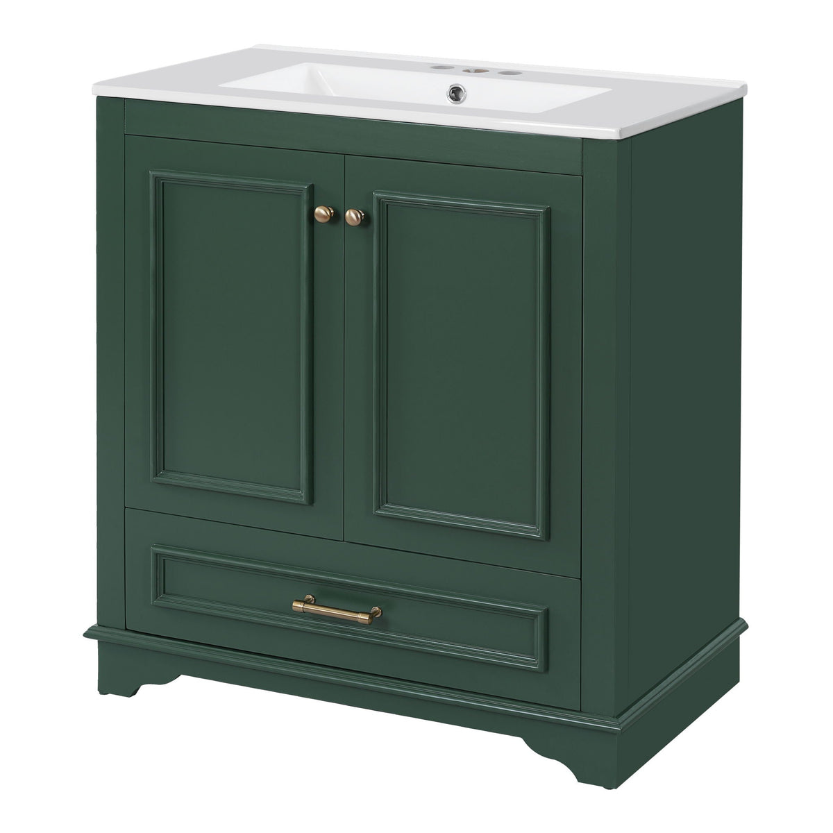 Bathroom Vanity With Sink, Cabinet & 2 Soft Closing Doors & Adjustable Shelf, photo 3 of 50