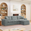 Sectional Sofa With Moveable Ottoman by HouseOfZazla