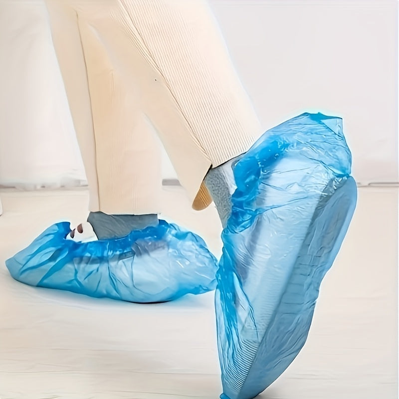 100-Pack: Disposable Plastic Shoe Covers – Waterproof & Slip-Resistant, photo 6 of 6