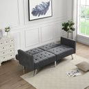 Futon Sofa Bed Convertible Folding Lounge Couch, Armrests by Unique Piece Furniture