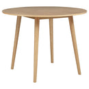 Andrews 5-piece Round Counter Dining Set Light Ash and White