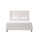 Harper - Tall Headboard Upholstered Bed / High Headboard / Elegant Simplicity / No Box Spring Needed by HouseOfZazla