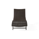 Kauai - Modern Style Pe Wicker Chaise Lounge - Brown Multi