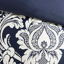 7 Piece Cotton Printed Comforter Set Indigo Queen