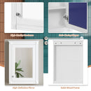 Wall Mounted Bathroom Storage Medicine Cabinet For Over Toilet With Mirror by HouseOfZazla