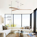 Indoor Outdoor Ceiling Fan With Light With Remote Control, Noiseless Reversible Motor, 6 Speed, 3 Color by HouseOfZazla